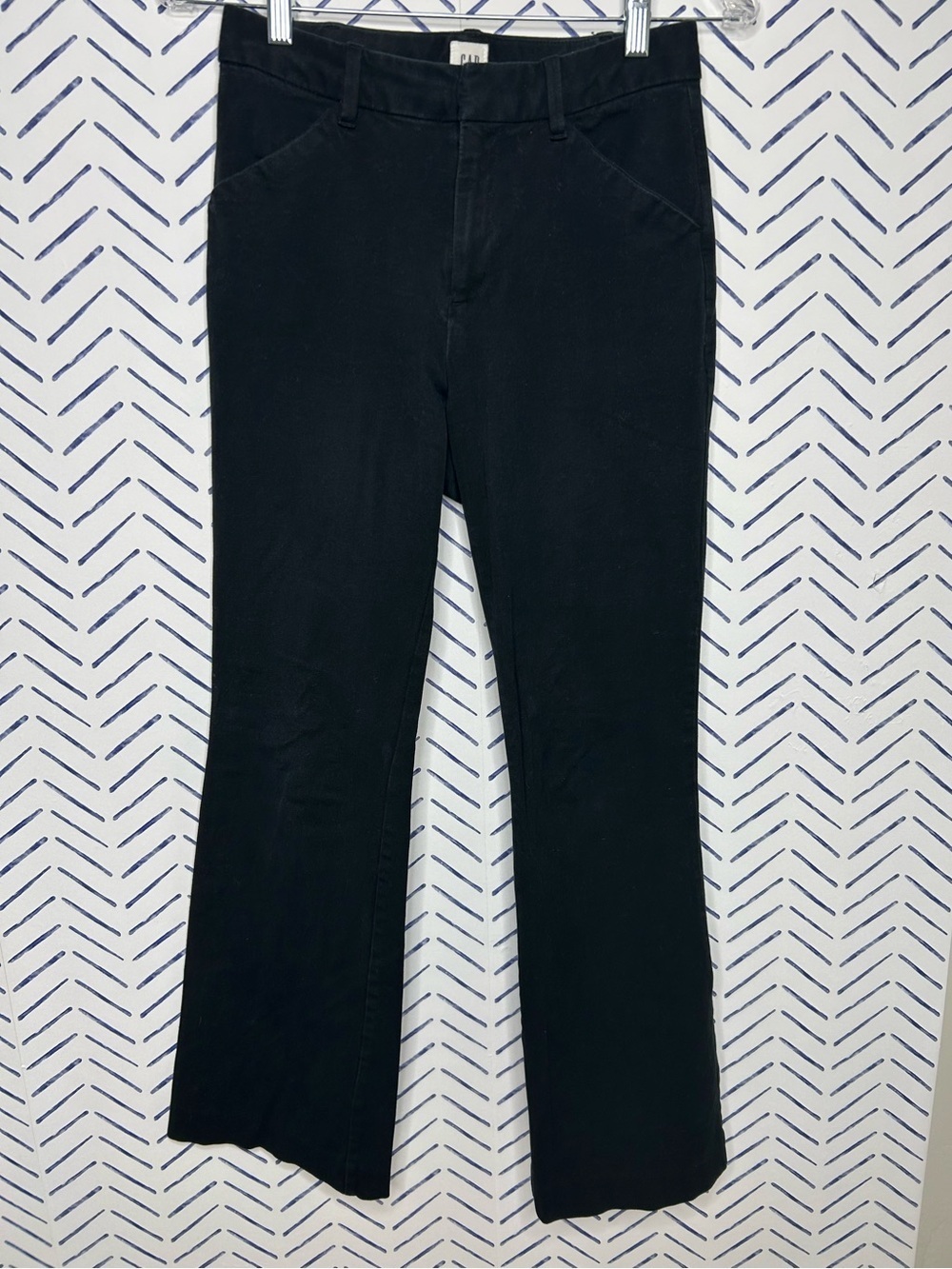 Gap High Rise flare Trouser Pants Black Size 4